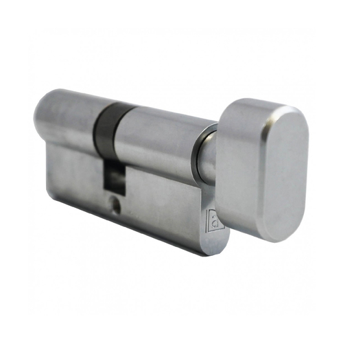 Austyle Euro Cylinder & Turn Snib 65mm Satin Chrome 49145