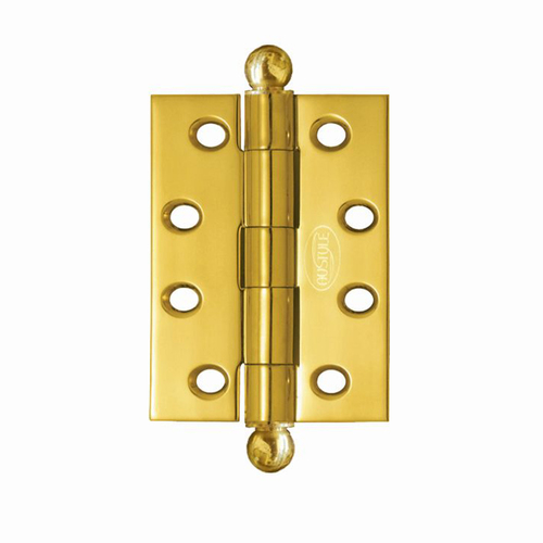 Austyle Door Butt Hinge Ball Tip Loose Pin 100x100x3mm Polished Brass 5012