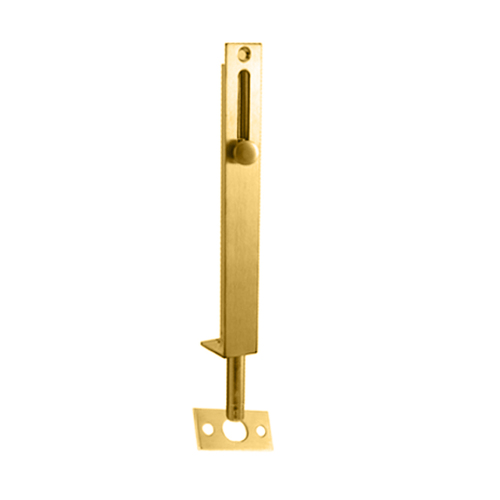 Austyle Flush Barrel Bolt Flat Keeper 75x18mm Polished Brass 5181