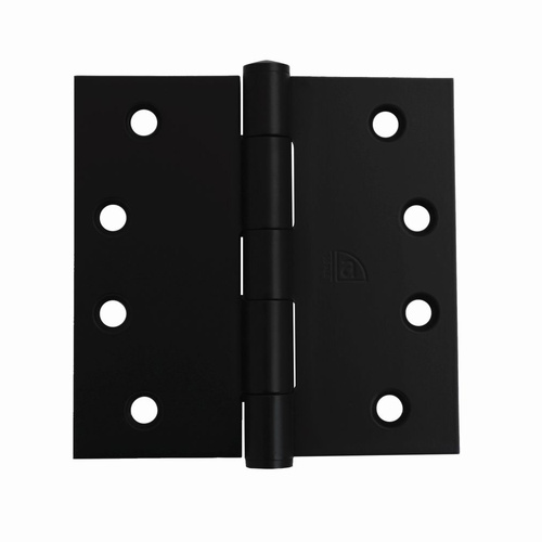 Austyle Door Butt Hinge Fixed Pin 100x100x2.5mm Matt Black 55109