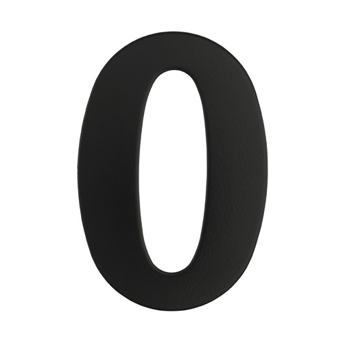 Austyle Architectural Numeral Number 0 Matt Black 58930