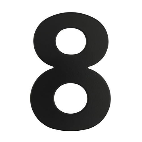 Austyle Architectural Numeral Number 8 Matt Black 58938