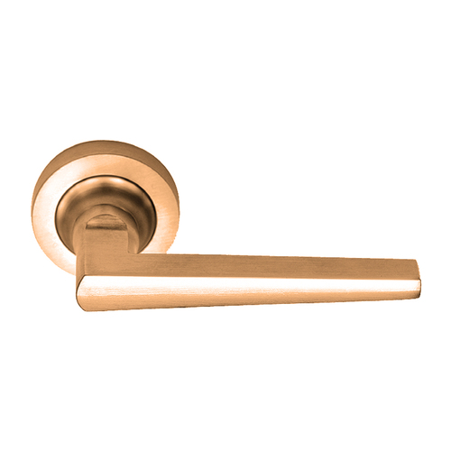 Austyle Architectural Linear Door Lever on Rose 52mm Copper 63518