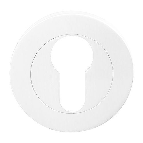 Austyle Euro Round Escutcheon Pair 52mm White 83704
