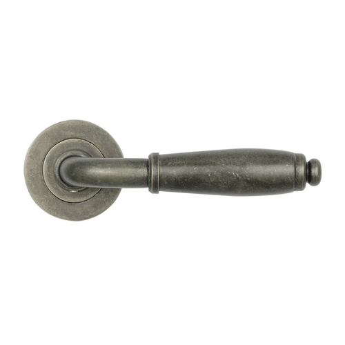 Superior Brass Classic Door Lever Handle Set 52mm English Pewter 83800