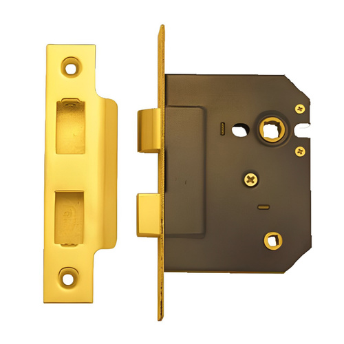 Austyle Bathroom Heavy Duty Mortice Lock 60mm Polished Brass 9022