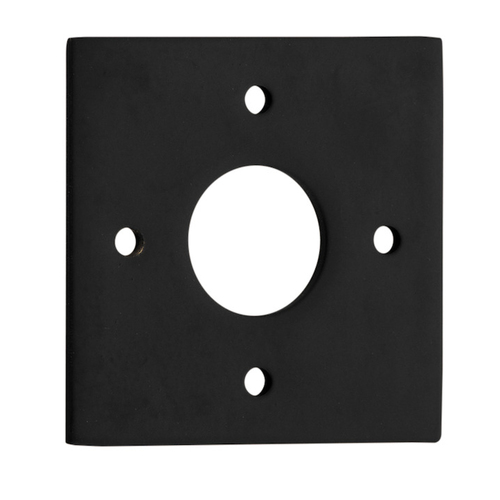Iver Adaptor Plate Square 60mm Matt Black Pair 0243
