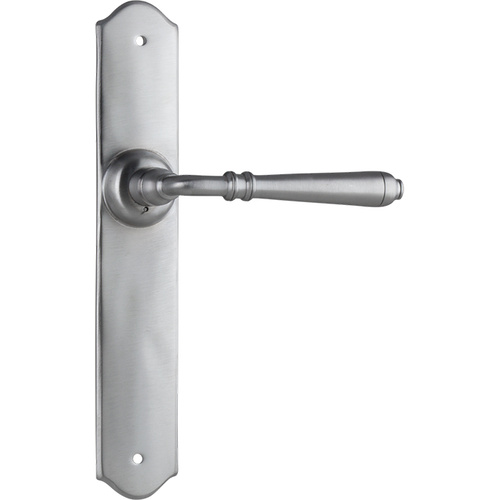 Out of Stock: ETA End May - Tradco Reims Lever on Long Backplate Latch Satin Chrome 0749