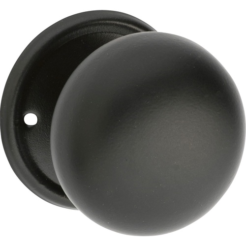 Tradco Plain Mortice Knob Matt Black 0930