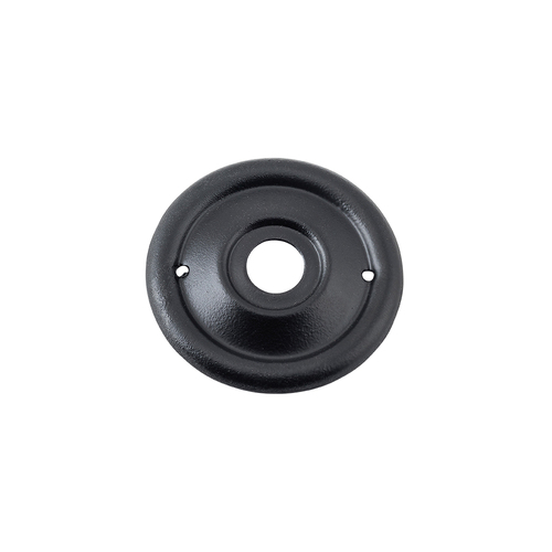 Tradco 0931 Milled Edge Knob Backplate Matte Black 46mm (PAIR)