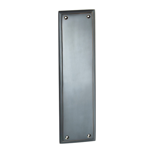 Tradco Milton Push Plate 300x75mm Antique Copper 1018