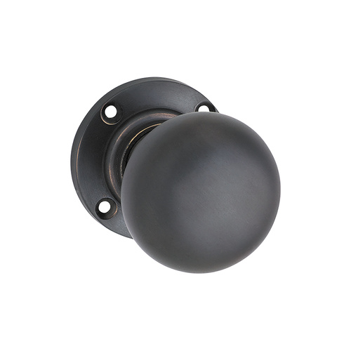 Tradco Victorian Knob on Rose Antique Copper 57mm 1030