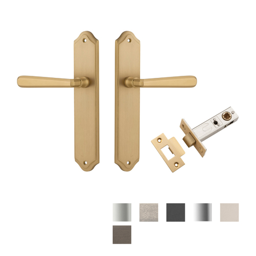 Iver Copenhagen Door Lever Handle on Shouldered Backplate Passage Kit