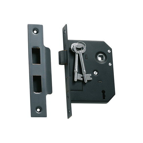 Tradco 1141AC 3 Lever Mortice Lock Antique Copper 57mm