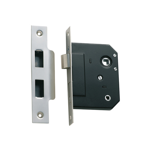 Tradco 1142SC Privacy Mortice Lock Satin Chrome 44mm