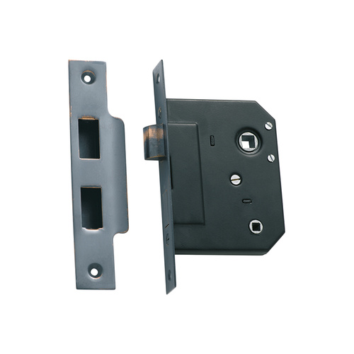 Tradco 1145AC Privacy Mortice Lock Antique Copper 44mm