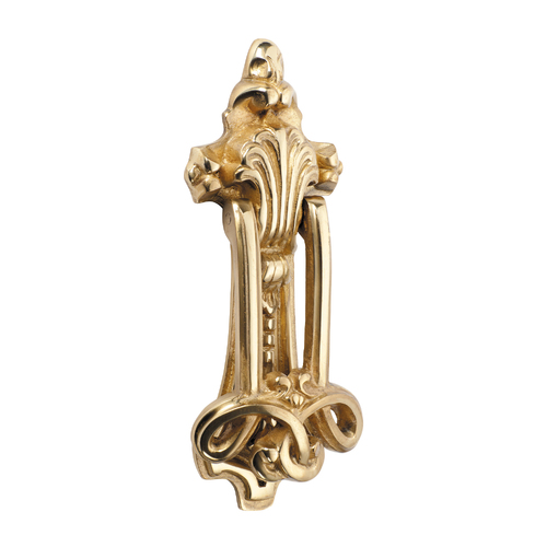 Out of Stock: ETA Early June - Tradco 1252PB Door Knocker Polished Brass 210x80mm
