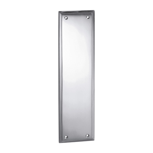 Restocking Soon: ETA End May - Tradco Milton Push Plate 300x75mm Chrome Plated 1275