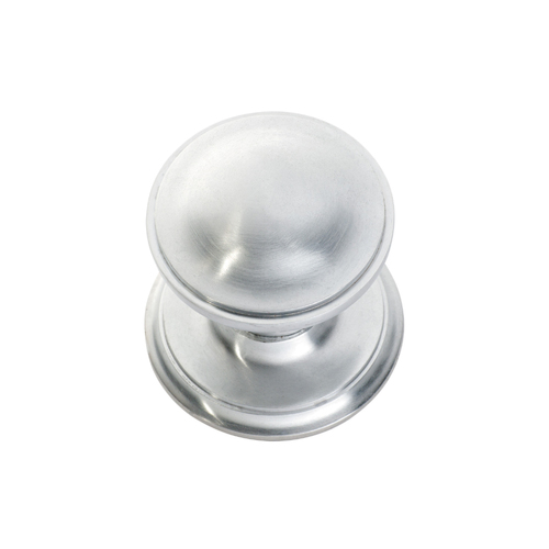 Tradco Classic Round Centre Door Knob Satin Chrome 1309
