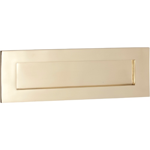 Tradco 1351PB Letter Plate Polished Brass 300x100mm