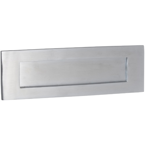 Tradco 1360SC Letter Plate Satin Chrome 300x100mm