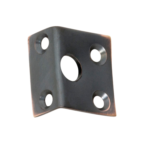 Tradco Barrel Bolt Right Angle Keeper 7.5mm Antique Copper 1385