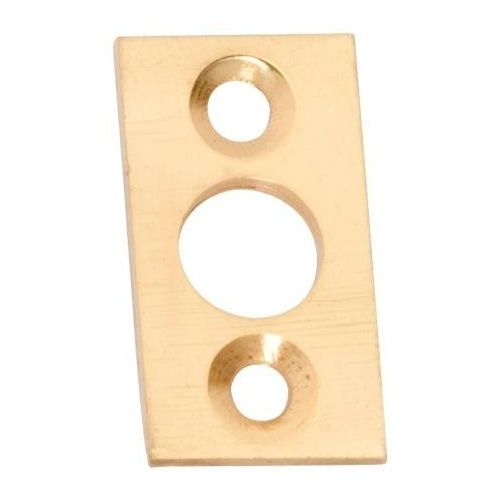 Tradco 1405PB Plate Keeper Polished Brass 9mm Bolt 32x15mm