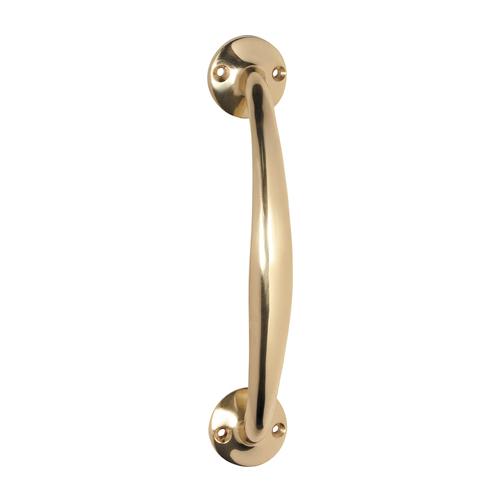 Tradco Telephone Pull Handle 187mm Polished Brass 1453