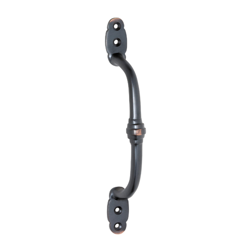 Tradco Offset Banded Door Pull Handle 180mm Antique Copper 1480