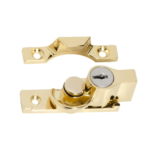 Tradco Sash Fastener Key Operated Electro Brass 1603