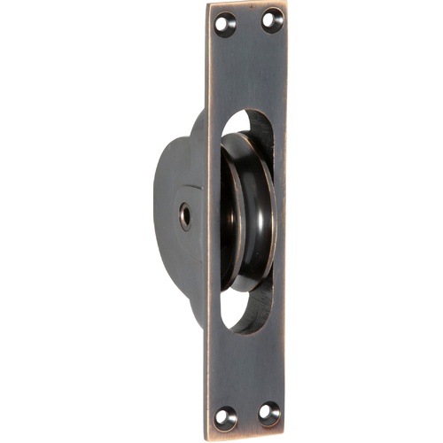 Tradco 1681AC Sash Pulley Antique Copper 25x125mm