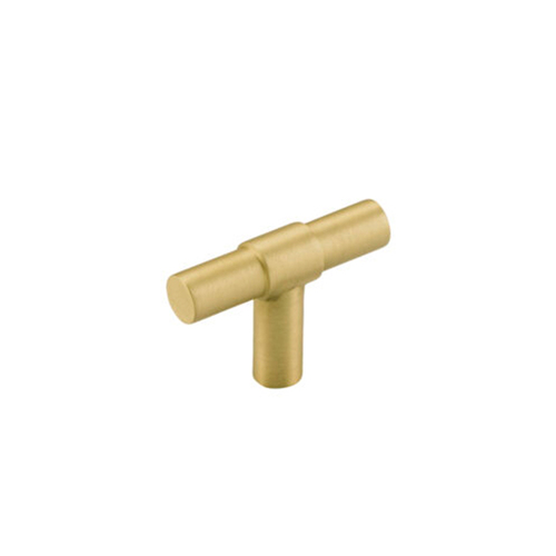 Iver Helsinki Cabinet Pull T Handle 50mm Brushed Gold PVD 17150
