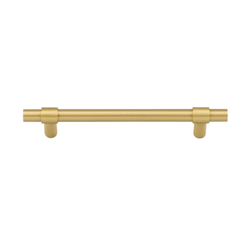 Iver Helsinki Cabinet Pull Handle CTC 128mm Brushed Gold PVD 17152