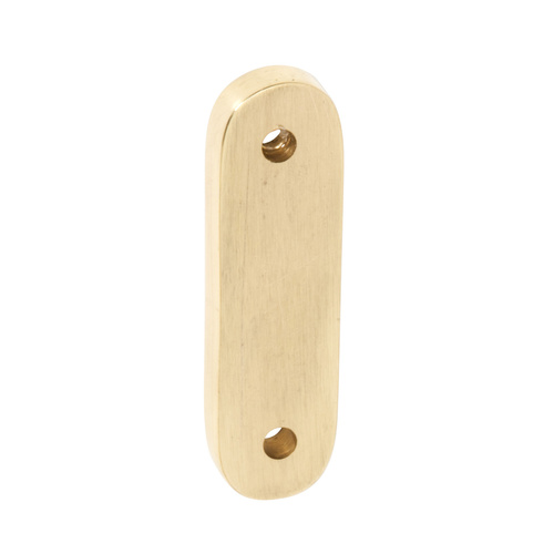 Out of Stock: ETA Early September - Tradco 1736PB Adaptor Plate Teardrop Fastener Polished Brass 