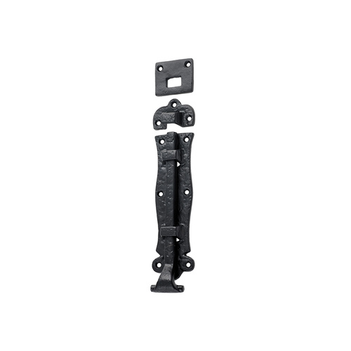 Tradco Iron Tower Bolts 180mm x 48mm Matt Black 1840