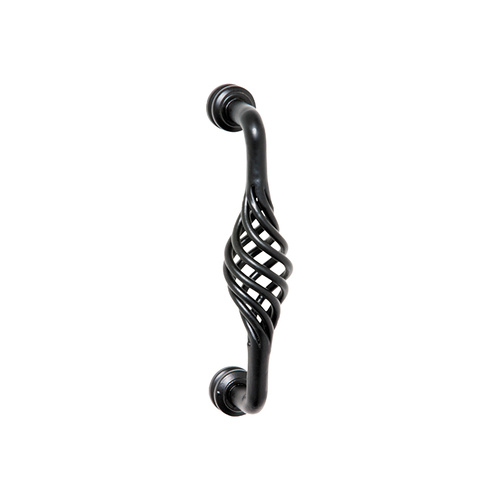 Tradco 1863MB Twist Pull Handle Iron Matt Black 125mm