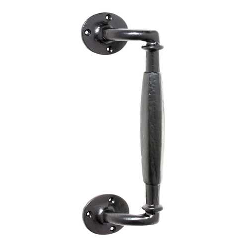 Tradco Iron Offset Pull Handle 265x60mm Matt Black 1867