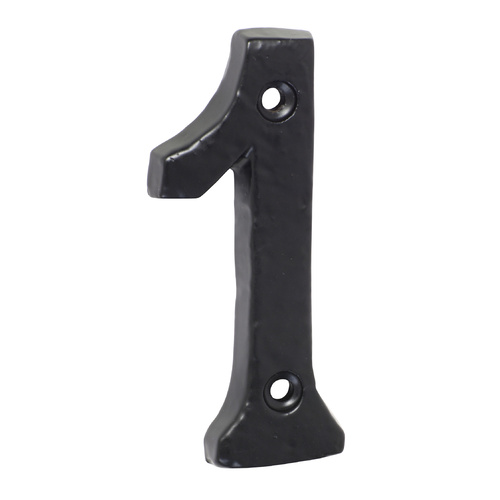 Tradco Door House Number 1 Matt Black 75mm Height 1891