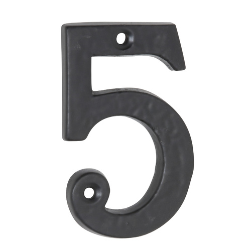 Tradco Door House Number 5 Matt Black 75mm Height 1895
