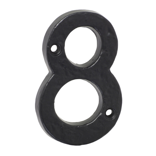 Tradco Door House Number 8 Matt Black 75mm Height 1898