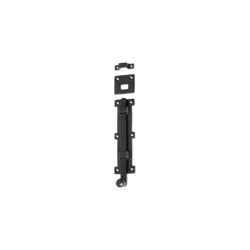 Tradco Iron Tower Bolts 200mm x 55mm Matt Black 1900