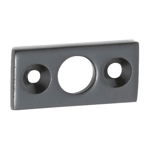Tradco Barrel Bolt Flat Plate Keeper 7.5mm Matt Black 1948