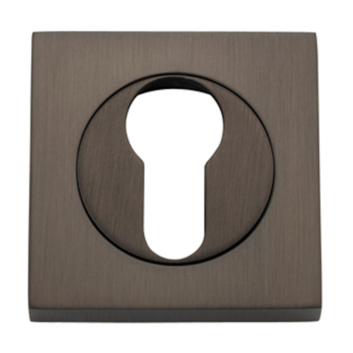 Iver Euro Escutcheon Square Concealed Fix Pair 52mm Signature Brass 20021