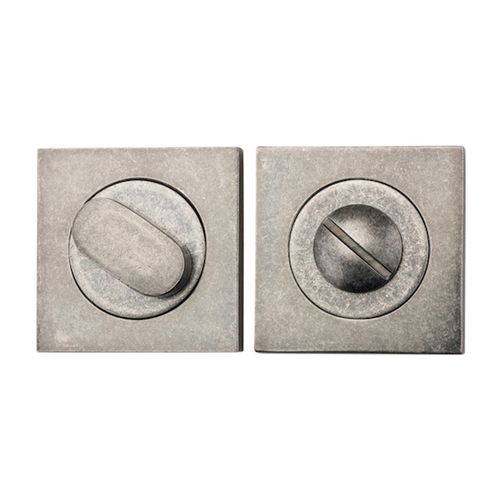 Iver Privacy Turn Square Concealed Fix Distressed Nickel 20037