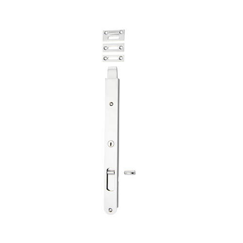 Iver Locking Flush Bolt 300mm Chrome Plated 20324