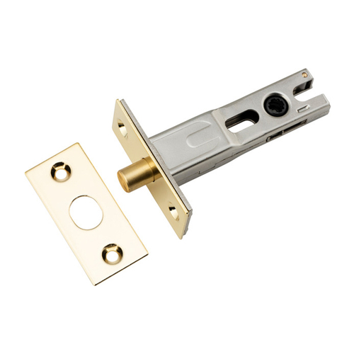 Iver Round Privacy Bolt 60mm Backset Polished Brass 20541