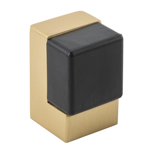 Iver Square Door Stop Concealed Fix 50mm Brushed Brass 20826