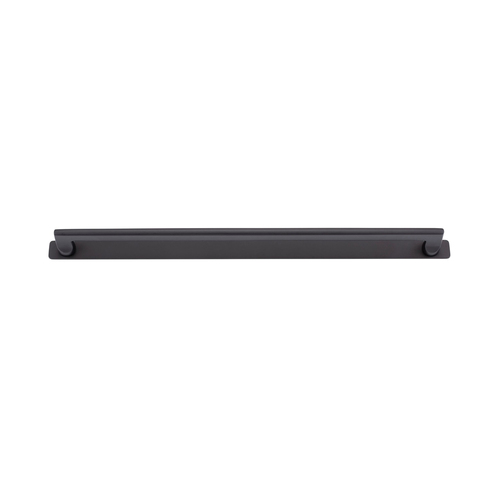 Iver Baltimore Cabinet Pull Handle with Backplate CTC 450mm Matt Black 20923B