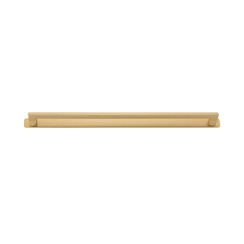 Iver Baltimore Cabinet Pull Handle with Backplate CTC 450mm Brushed Brass 20926B