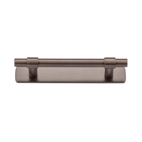 Iver Helsinki Cabinet Pull Handle with Backplate CTC 96mm Signature Brass 20991B